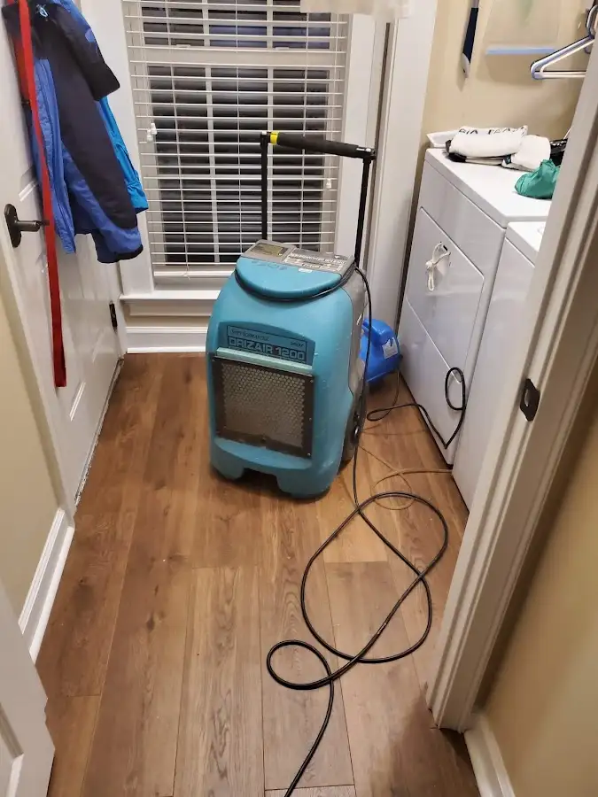Commercial dehumidifier deployed for Flood Damage Cleanup in Huntsville